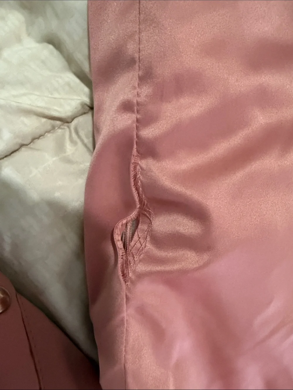 Ambiance Dusty Pink Satin Bomber Jacket